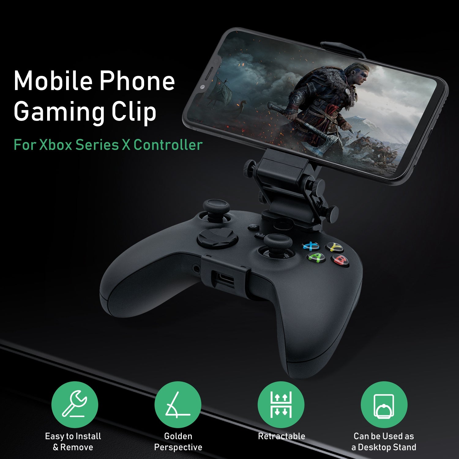 IPEGA PG-XBS005 Adjustable Gamepad Phone Holder Clip Bracket for Xbox Series S/Series X/Xbox One/Elite 2 Game Controller IPEGA PG-XBS005 Adjustable Gamepad Phone Holder Clip Bracket for Xbox Series S/Series X/Xbox One/Elite 2 Game Controller